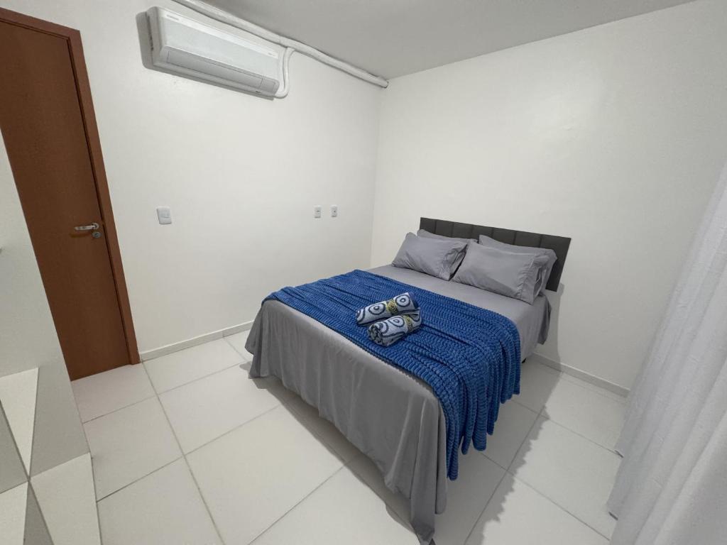 Postel nebo postele na pokoji v ubytování AP Aconchegante para 6 Pessoas com 2 AR, Na Rota do Forro