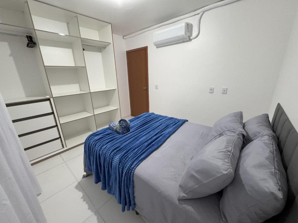 Postel nebo postele na pokoji v ubytování AP Aconchegante para 6 Pessoas com 2 AR, Na Rota do Forro