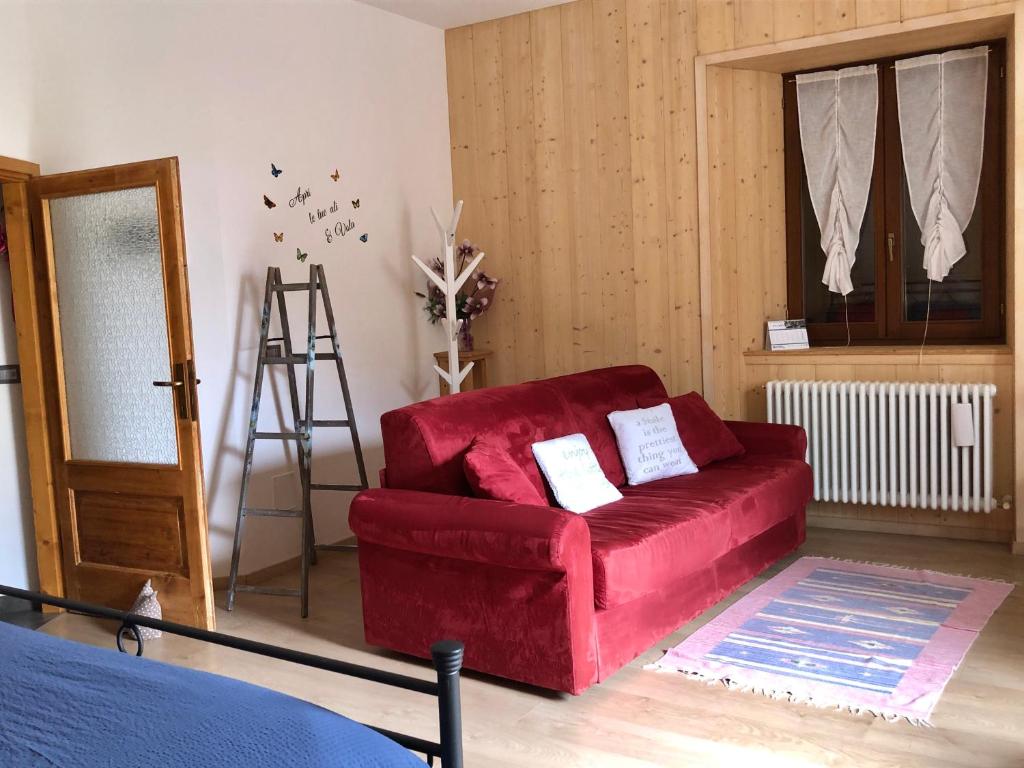 Posezení v ubytování B&B Casa Taralin