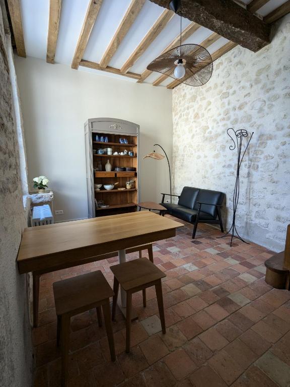 Posezení v ubytování La Sourcière Beaugency