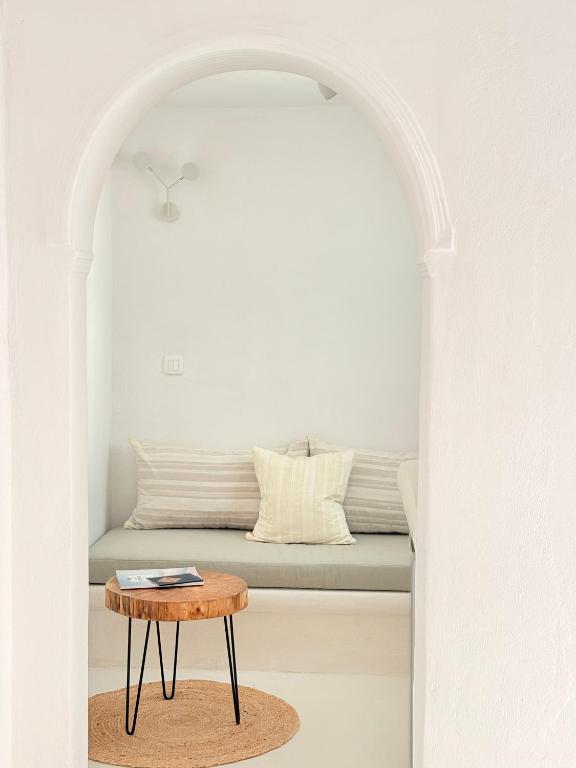 Posezení v ubytování Cal Day Rooms Santorini