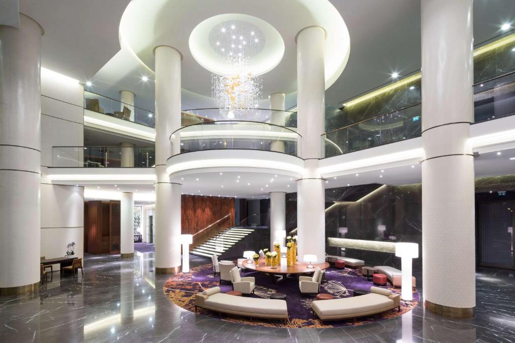 Posezení v ubytování Hilton Kyiv