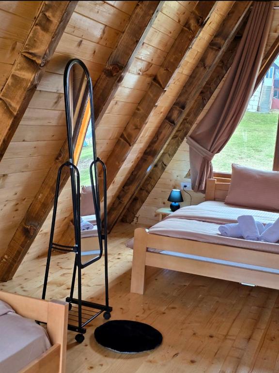 Postel nebo postele na pokoji v ubytování Domaćinstvo Krstajić - Rural holiday