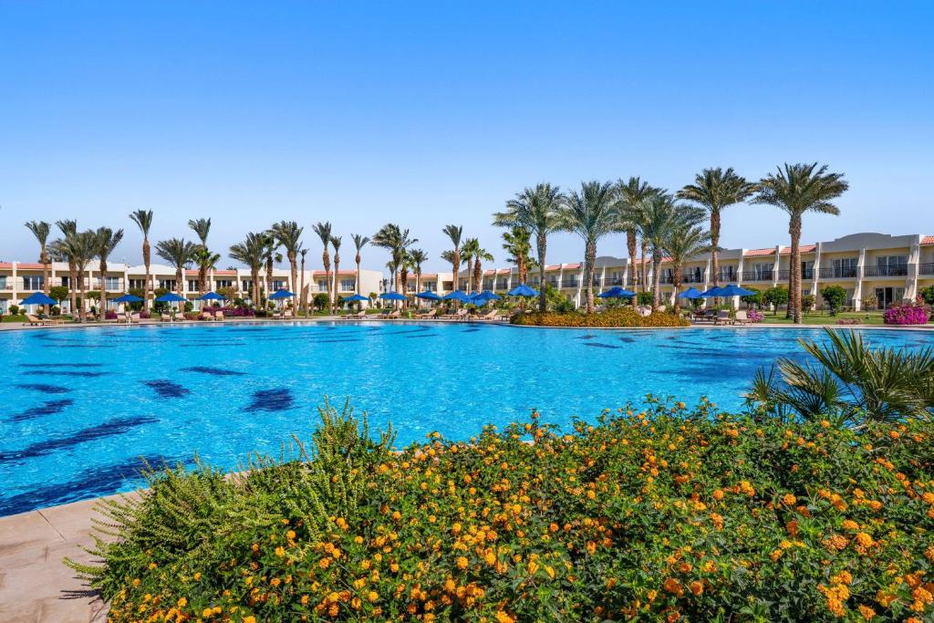 Bazén v ubytování DoubleTree by Hilton Sharks Bay Resort nebo v jeho okolí