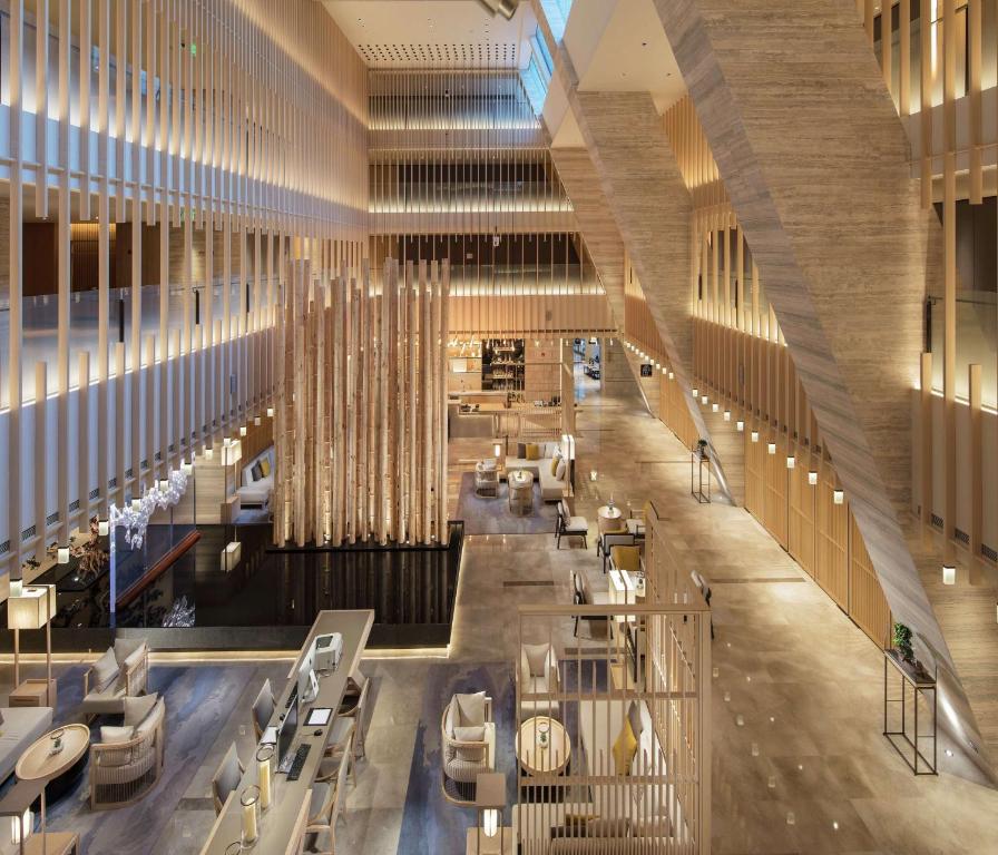 Restaurace v ubytování Hilton Shenzhen Shekou Nanhai