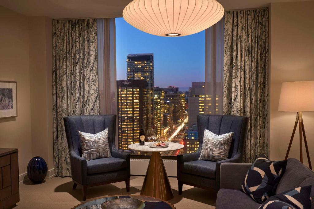 Posezení v ubytování Hilton Toronto