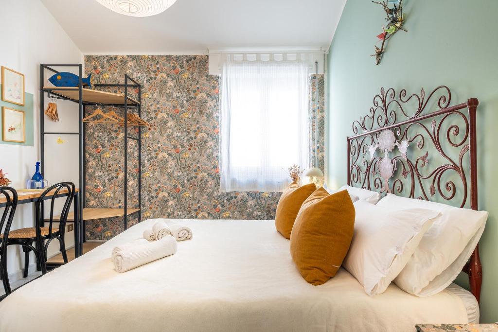 Postel nebo postele na pokoji v ubytování Carilla B&B