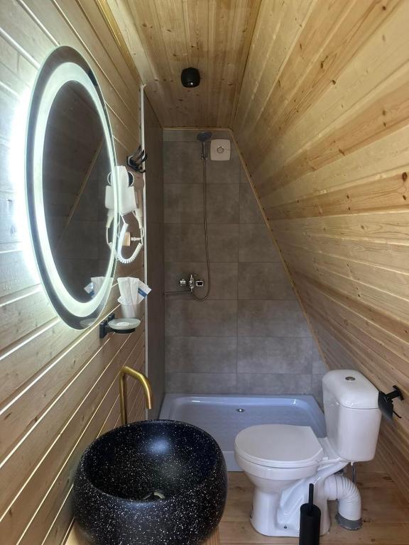 Koupelna v ubytování Vardzia Glamping
