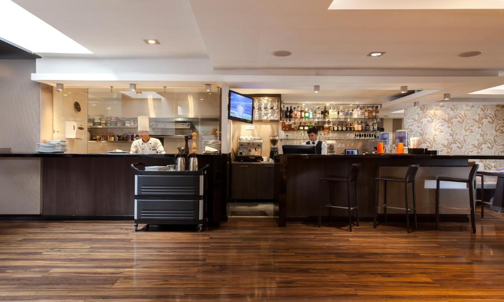 Lounge nebo bar v ubytování Hotel Jazz Apartments