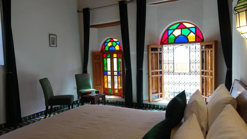 Riad Sabah - Suite Met Queensize Bed En Uitzicht Op Het Zwembad