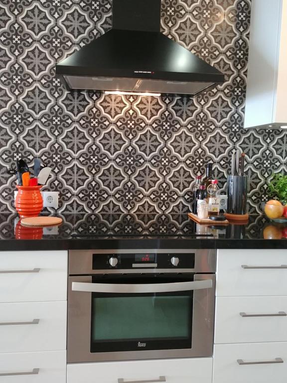 Kuchyň nebo kuchyňský kout v ubytování Casa Betula
