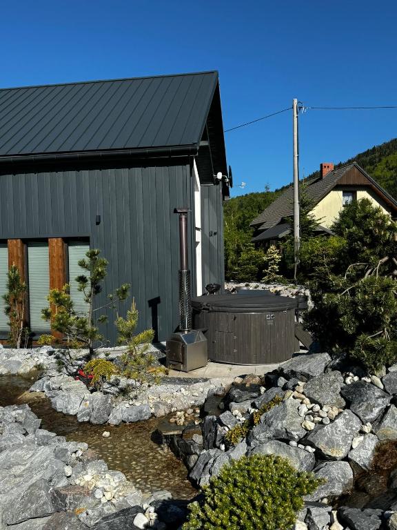 Widok na góry z tego domu wakacyjnego