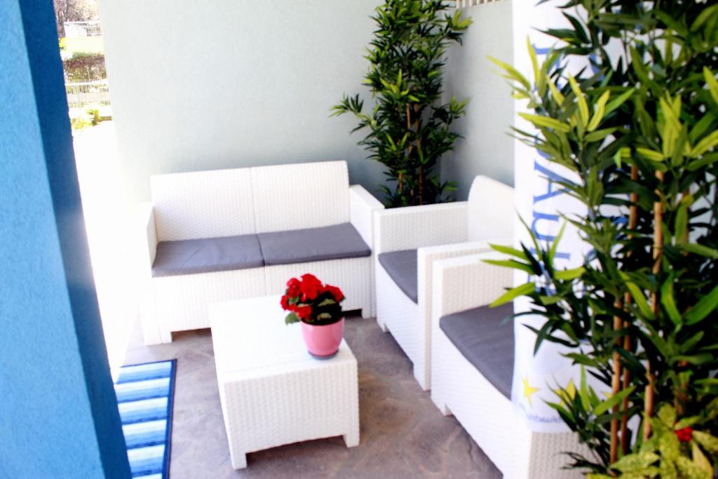 Posezení v ubytování Residence BluAdria