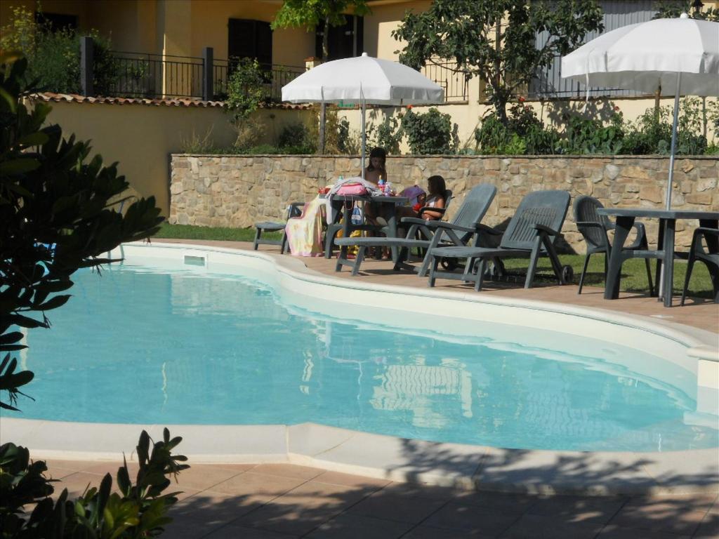 Bazén v ubytování Agriturismo La Selva nebo v jeho okolí