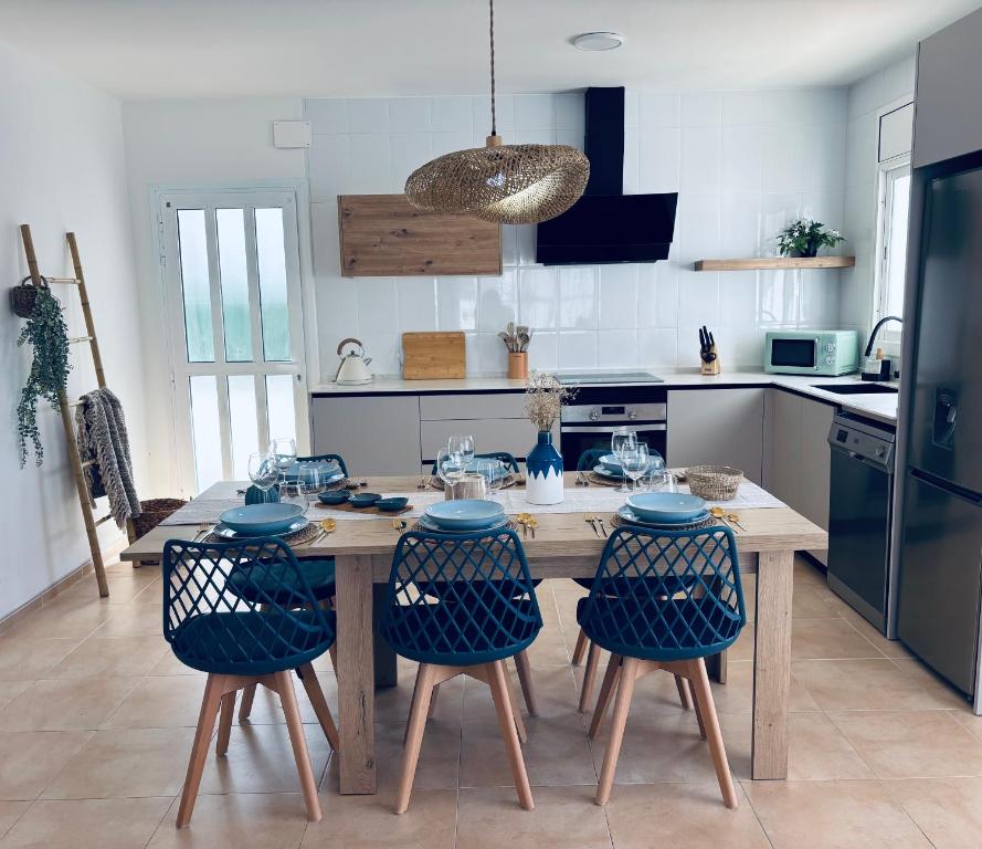 Kuchyň nebo kuchyňský kout v ubytování Sa Riera - Delta de l'Ebre