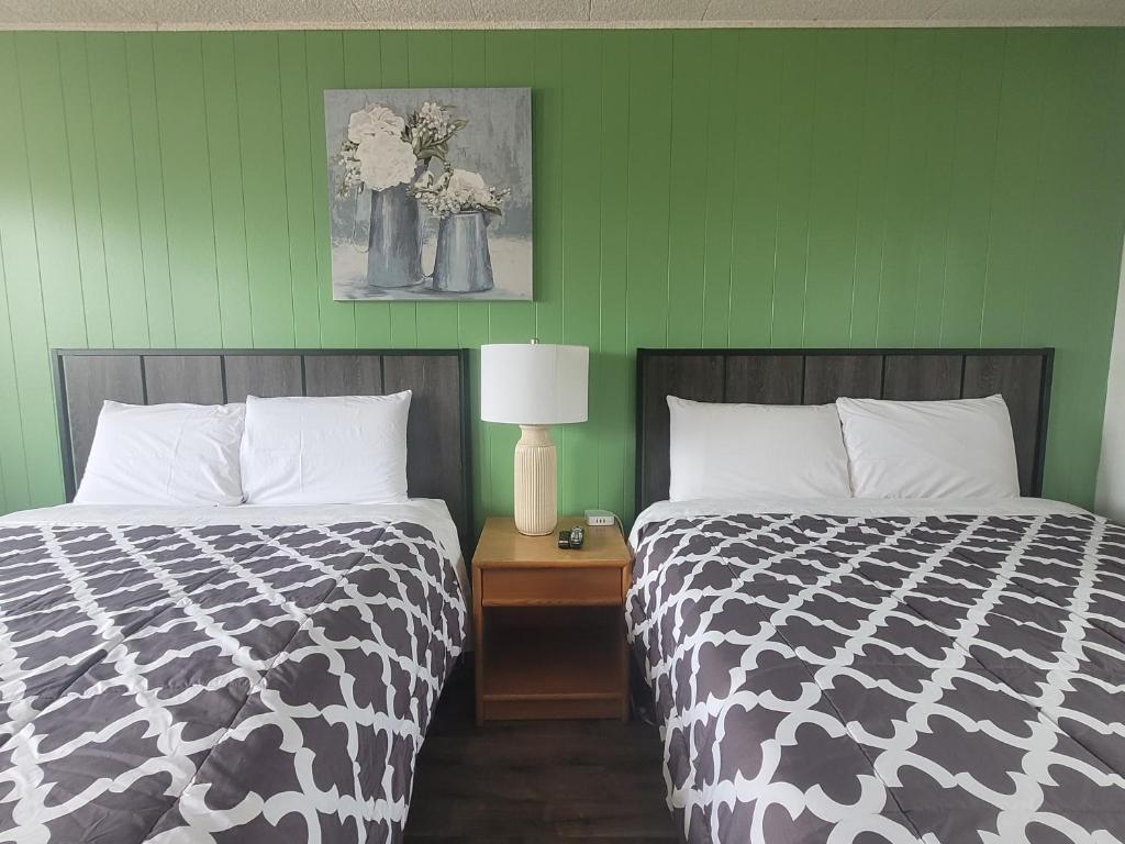 Postel nebo postele na pokoji v ubytování Town and Country Motel