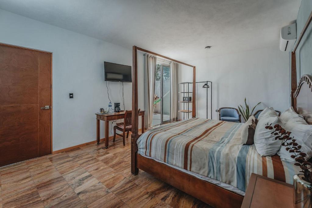 Postel nebo postele na pokoji v ubytování Amplia Habitación Privada Centro