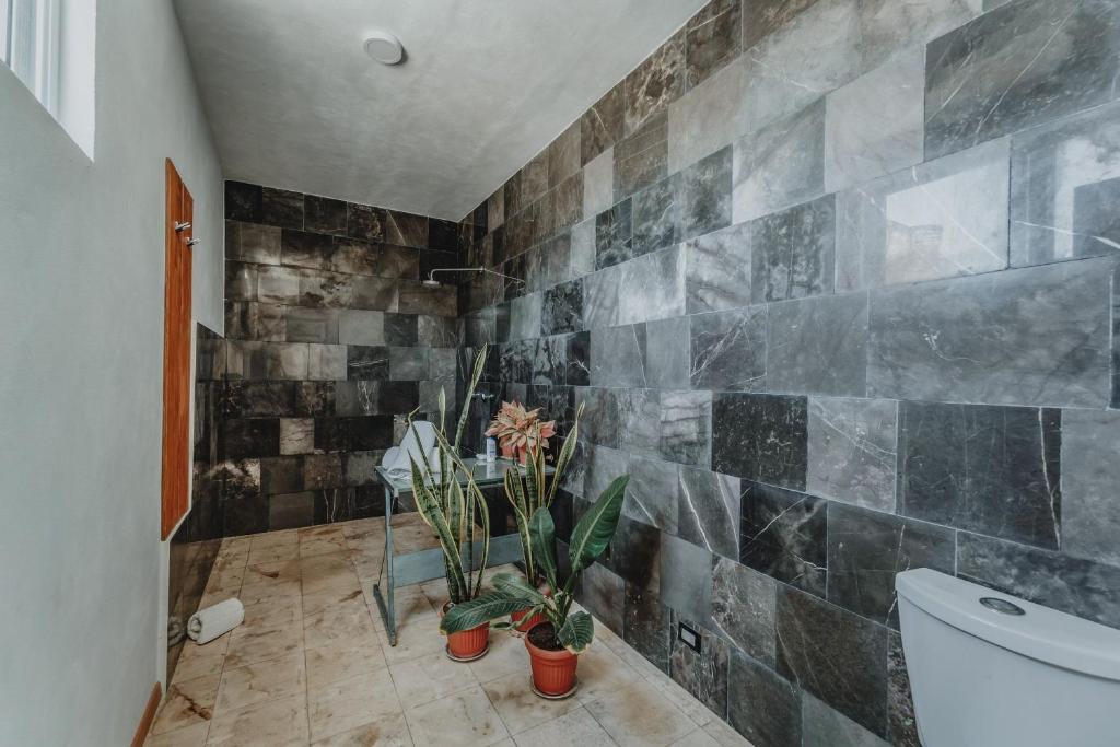 Koupelna v ubytování Amplia Habitación Privada Centro