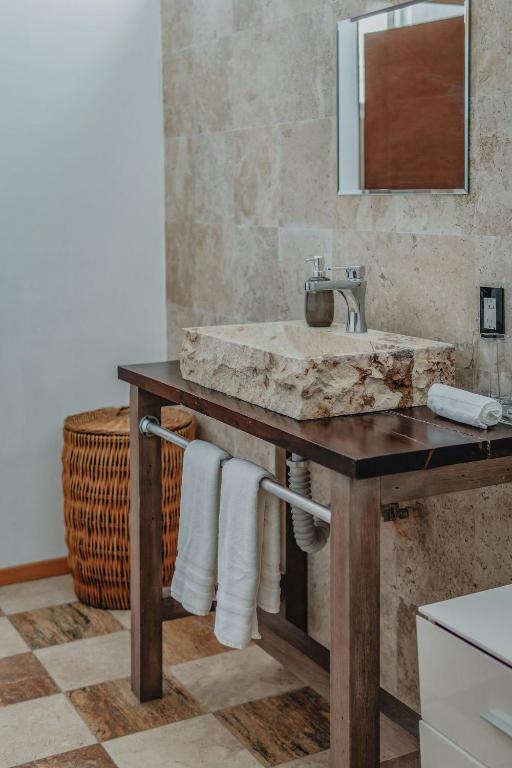 Koupelna v ubytování Amplia Habitación Privada Centro