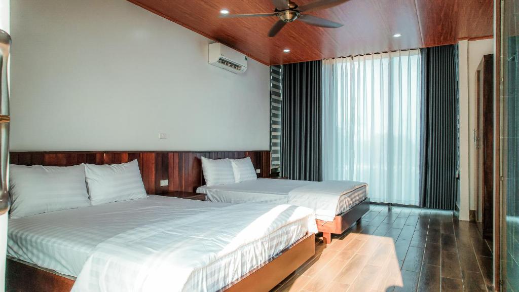 Postel nebo postele na pokoji v ubytování Homestay Thiên Cầm