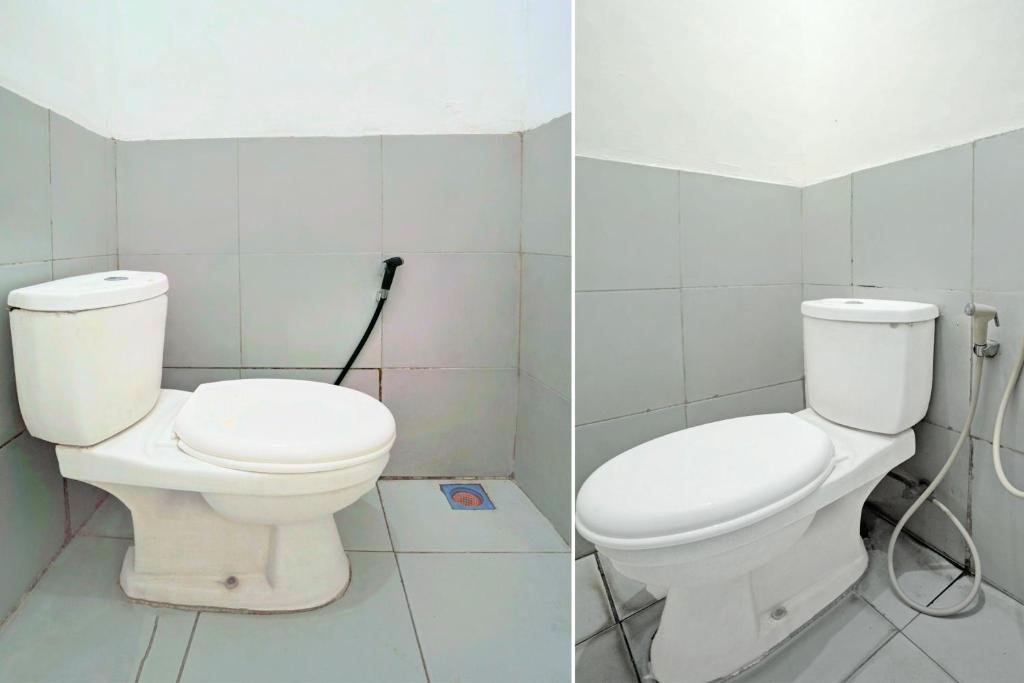 Koupelna v ubytování Hotel O Mojoanyar Near Terminal Bis Mojokerto