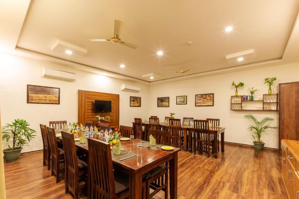 Restaurace v ubytování Ranthambhore Aangan