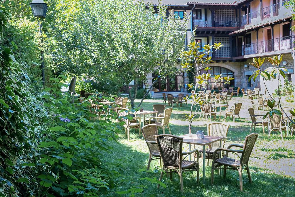 Vonkajšia záhrada v ubytovaní Antiguas Eras La Alberca