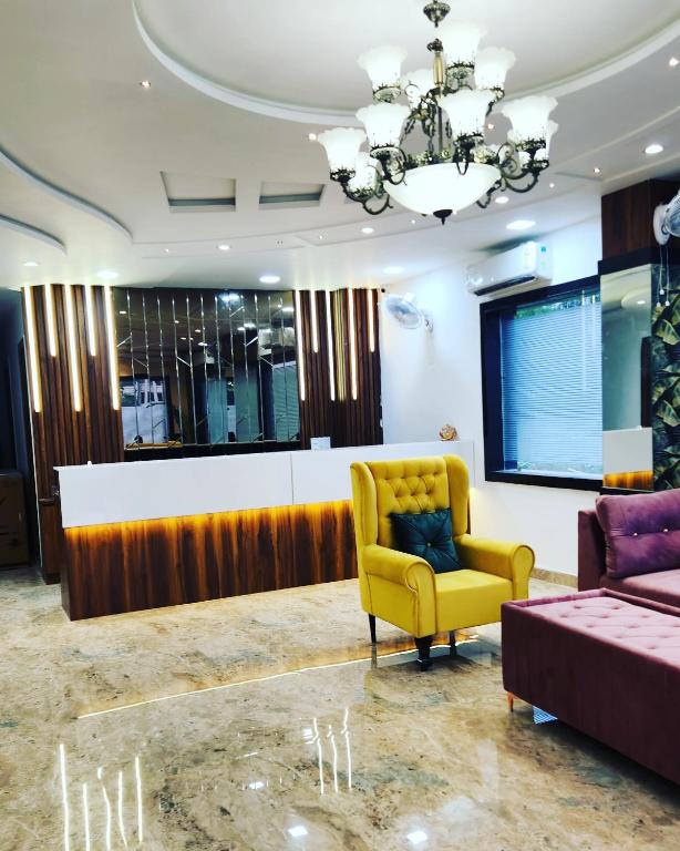Posezení v ubytování Hotel Agra Hotel Grand View