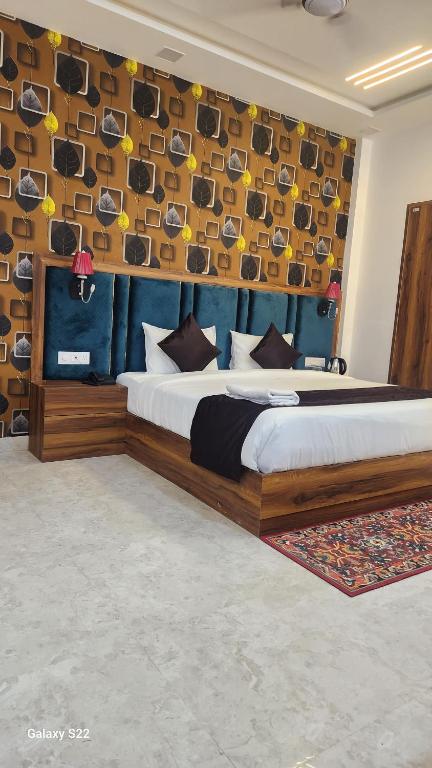 Postel nebo postele na pokoji v ubytování Hotel Agra Hotel Grand View