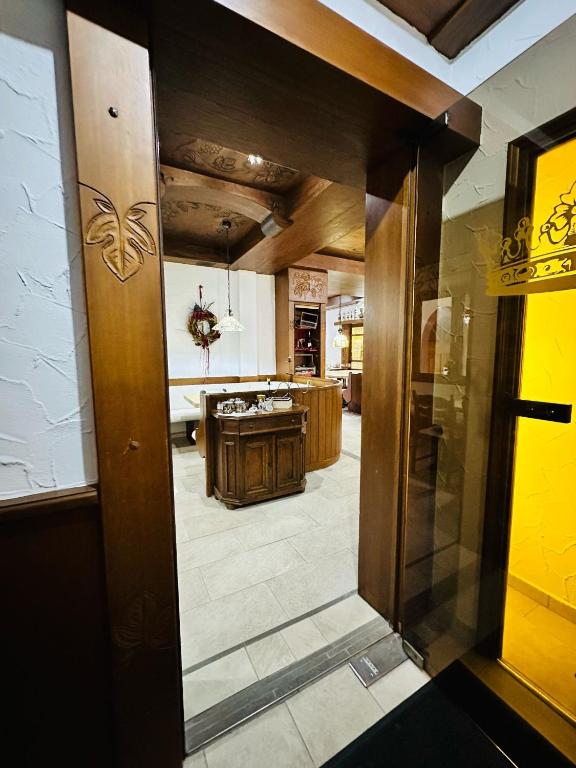 Kuchyň nebo kuchyňský kout v ubytování Gasthaus Grafenstuben