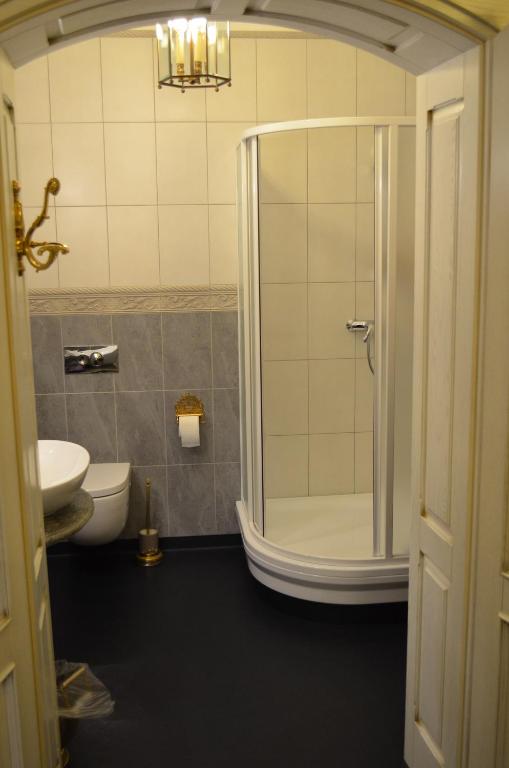 Koupelna v ubytování Gabi B&B