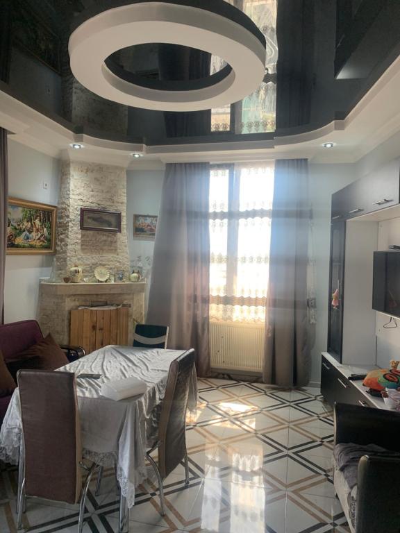 Kuchyň nebo kuchyňský kout v ubytování Guest House Kakha