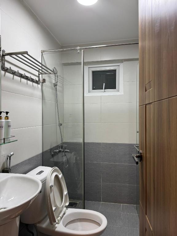 Phòng tắm tại Quang Minh Dalat Hotel