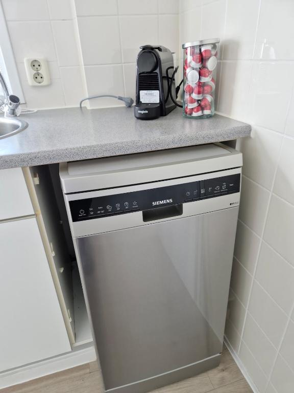 Kuchyň nebo kuchyňský kout v ubytování Chalet T18