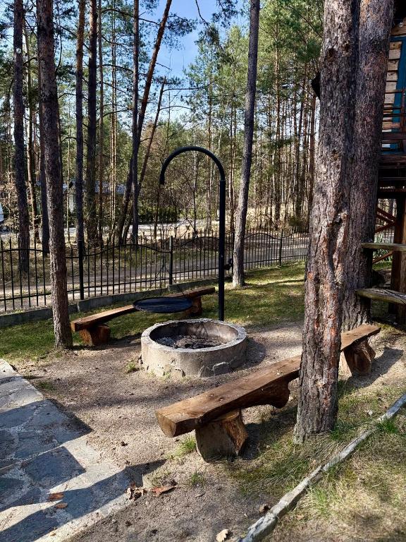 Zdjęcie z galerii obiektu Domek w lesie nad zalewem w mieście Chańcza