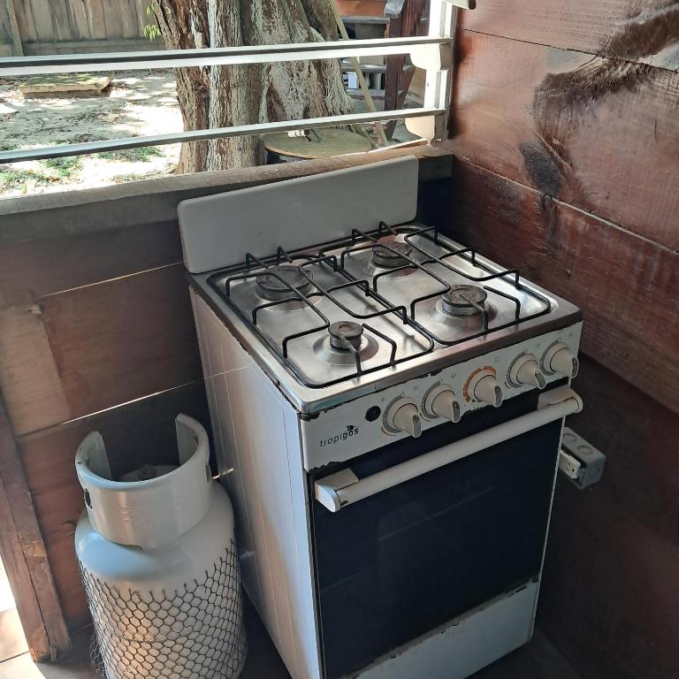 Kuchyň nebo kuchyňský kout v ubytování Gibson bigth habitaciones