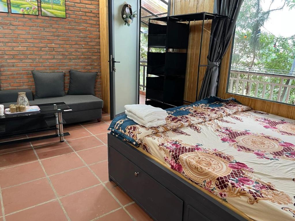 Posezení v ubytování Mỹ Tiên Homestay