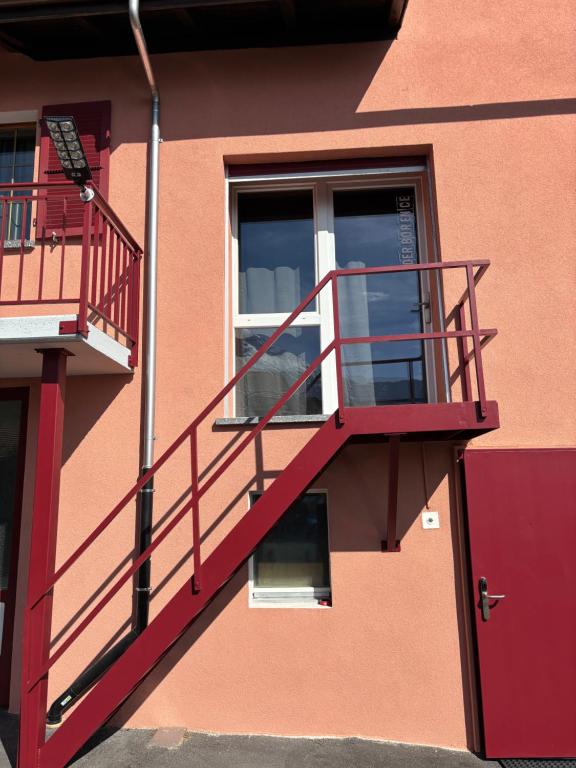 Balcone o terrazza di Auberge Les Rangs