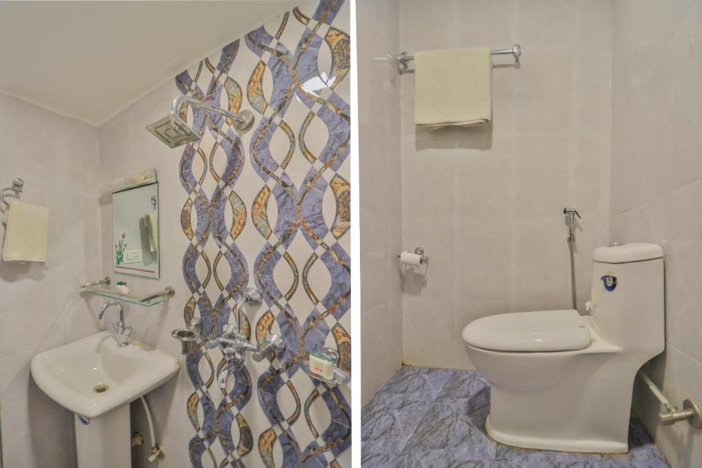 Koupelna v ubytování OYO 676 Hotel Maalaxmi Inn
