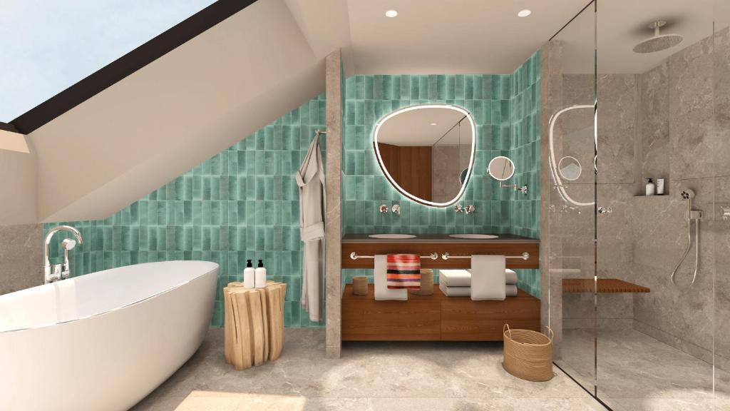 Koupelna v ubytování Hotel Kristberg - New opening Dezember 2025