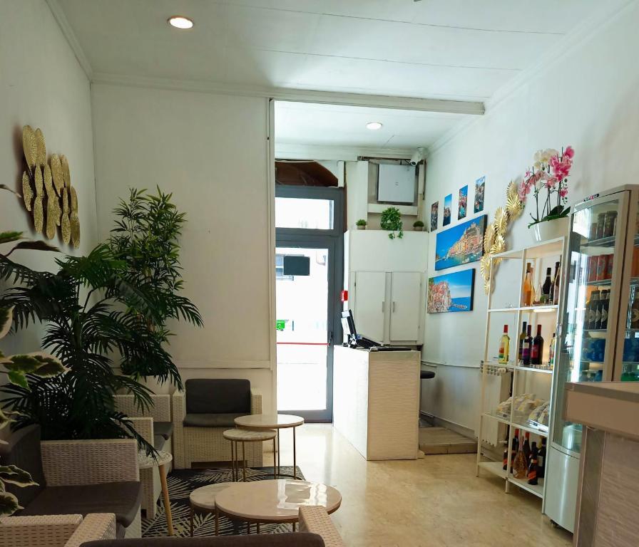 Kuchyň nebo kuchyňský kout v ubytování Hotel Birillo