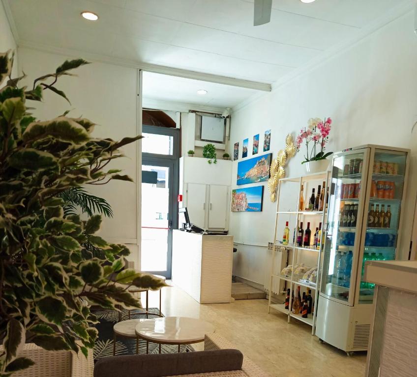 Kuchyň nebo kuchyňský kout v ubytování Hotel Birillo