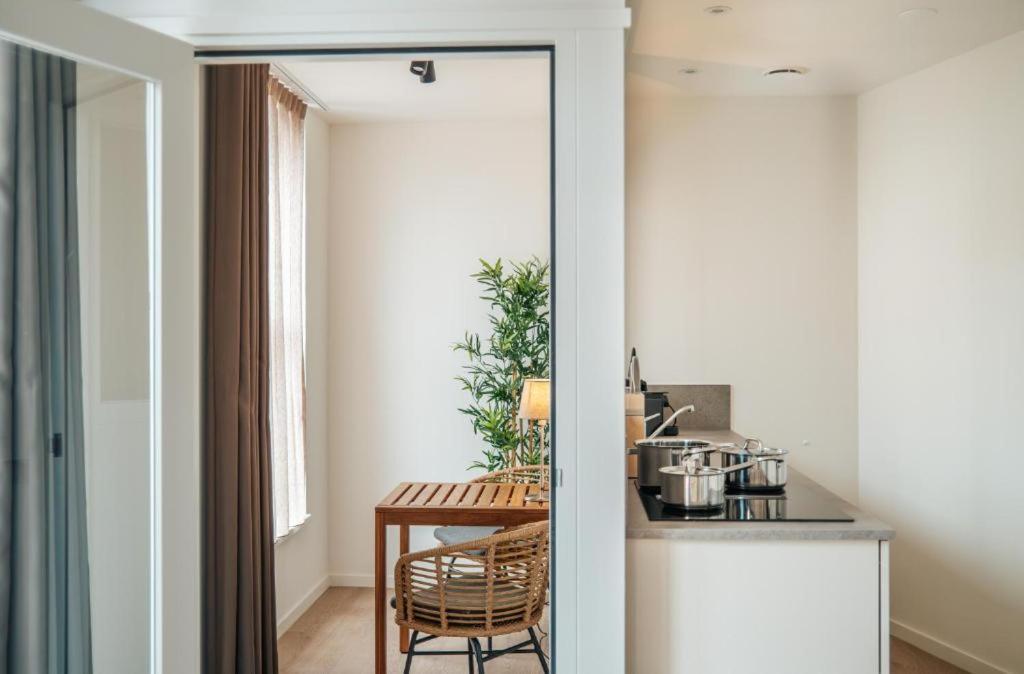 Kuchyň nebo kuchyňský kout v ubytování Boutique Hotel Lumiere