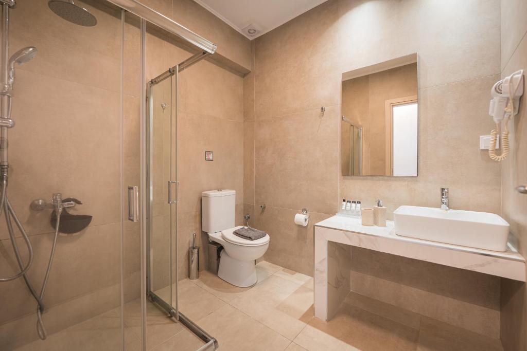 Koupelna v ubytování CentralViewSuites