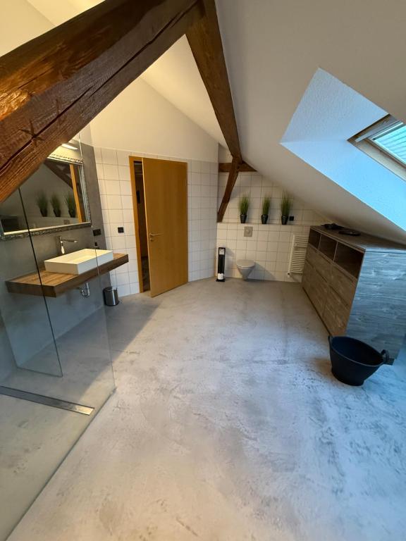 Ho(s)tel Ahrbergen - Double Room With Shared Bathroom-Top Floor