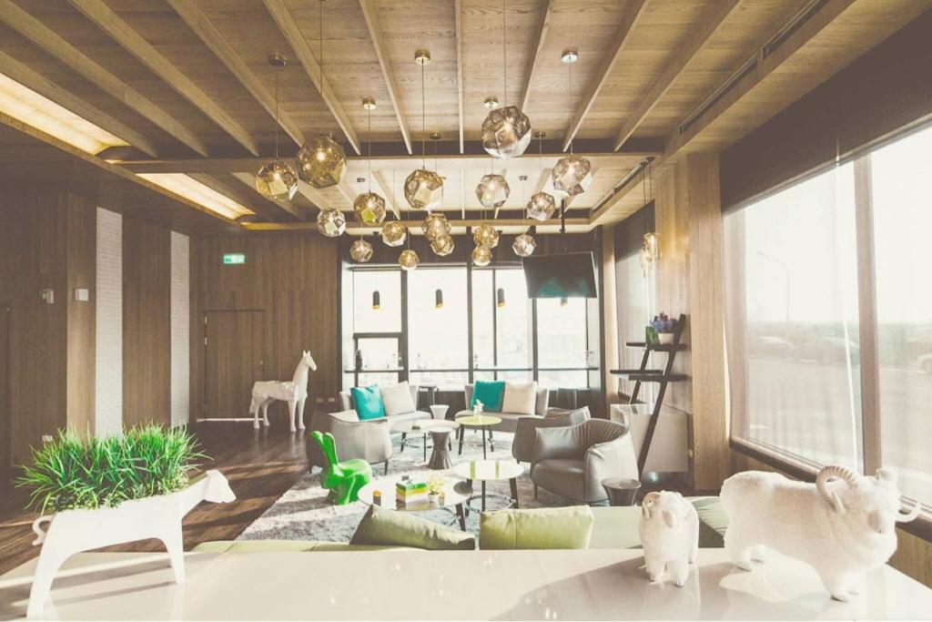 Posezení v ubytování Jin Pin Hotel