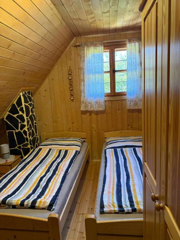 Postel nebo postele na pokoji v ubytování Chata U Juraja