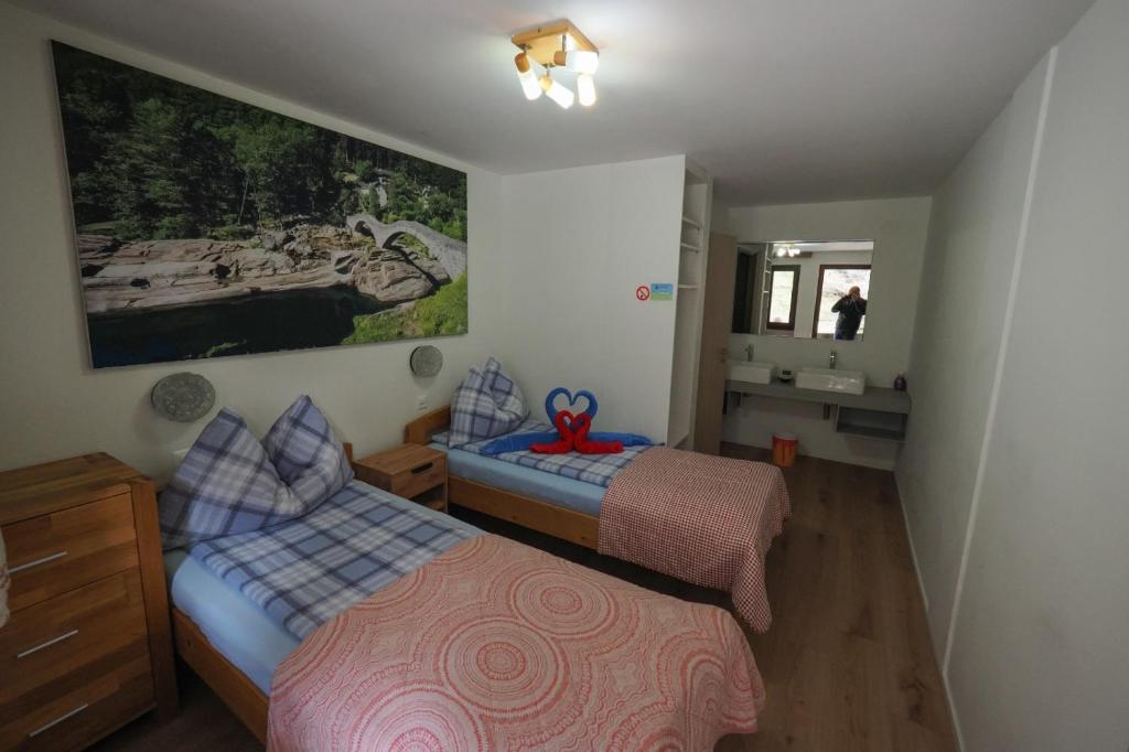 Letto o letti in una camera di Osteria Posse