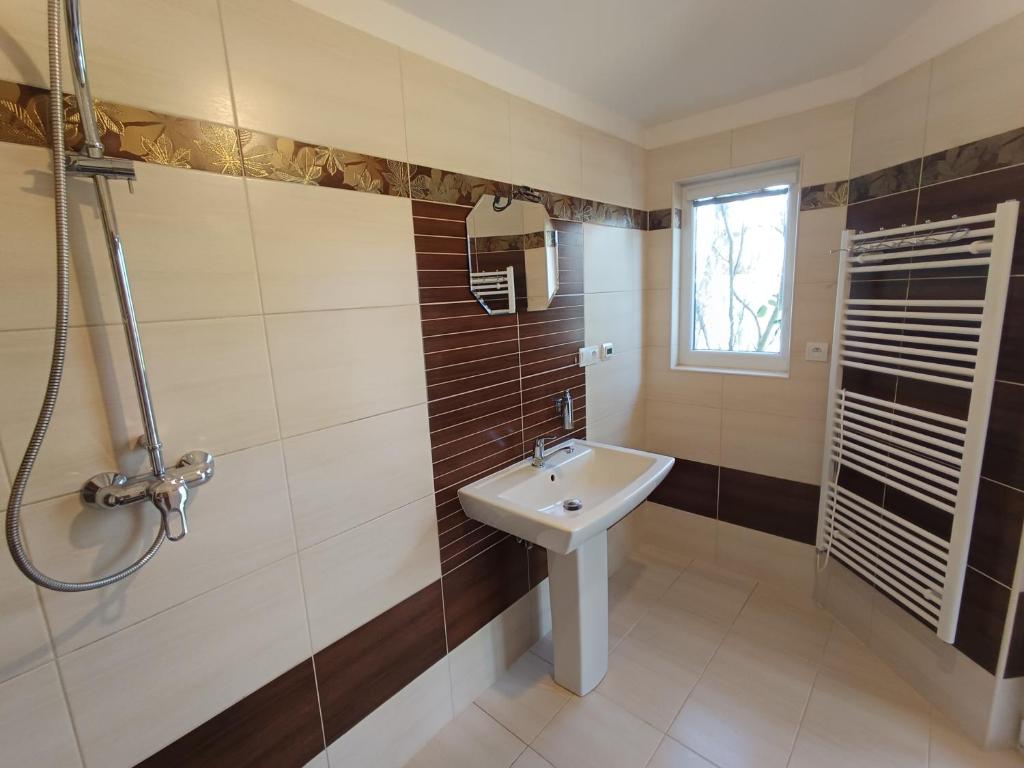 Koupelna v ubytování Samostatný Apartmán Suchohrdly u Znojma