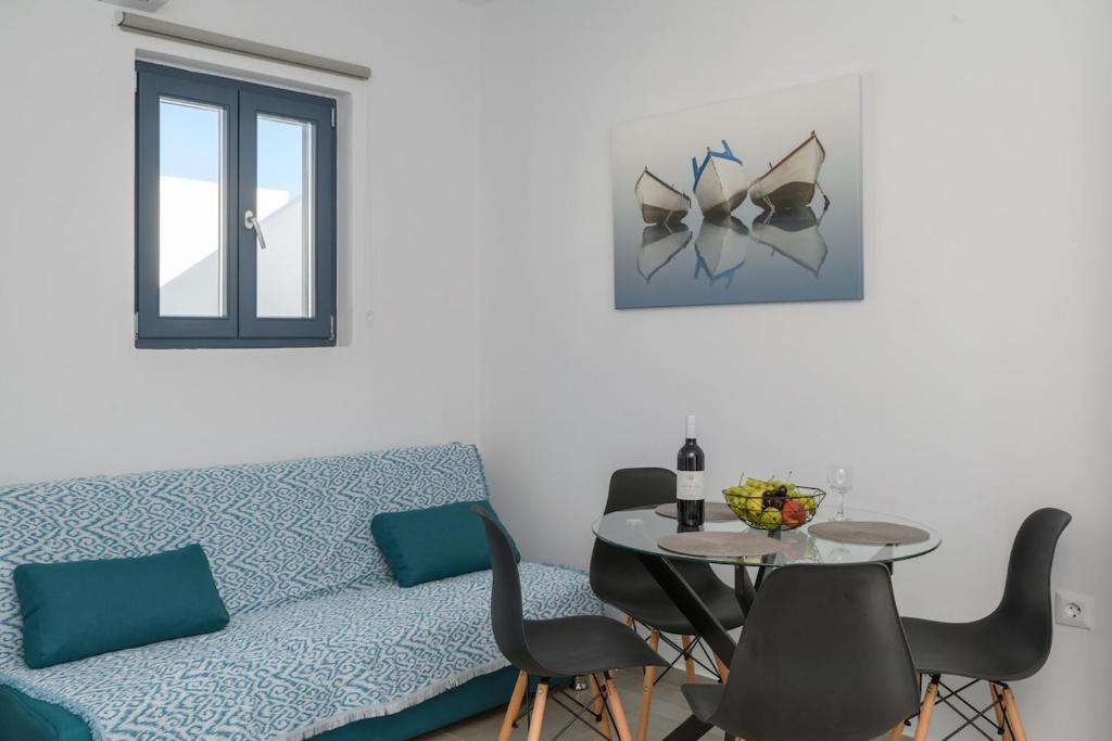 Posezení v ubytování Sunny & Blue 3